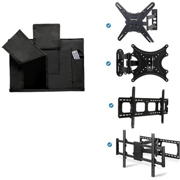 CZARNE ETUI POKROWIEC OSŁONA NA TELEWIZOR ANTYKURZOWY NA REMONT 30-32''CALE
