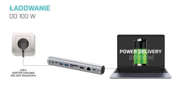 I-TEC Stacja dokująca USB-C PD 100W + podstawka pod laptopa 15,6'