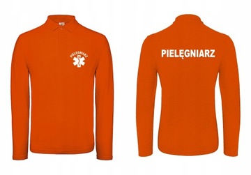 Polo Long PIELĘGNIARZ ESKULAP pomarańcz 3XL