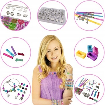НАБОР ДЛЯ ИЗГОТОВЛЕНИЯ СИЛИКОНОВОГО БРАСЛЕТА CREATIVE, много элементов