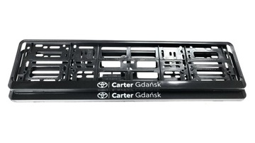 Ramki do tablic rejestracyjnych TOYOTA ASO 2 sztuki