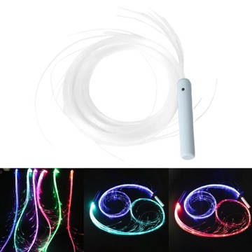 Танцевальные кнуты Lights 7 светящихся цветов Вращающиеся на 360 градусов пиксельные кнуты синие