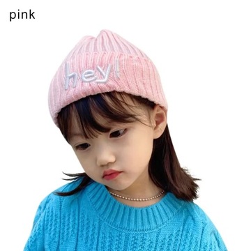 Moda wiatroszczelna jesienno-zimowa śliczna hej wyszywane litery czapki cie