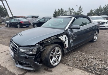 Audi A5 8T Cabrio Facelifting 2.0 TDI 177KM 2015 Audi A5 Cabrio 2.0 TDI 177KM 2015r S LINE automat navi bixenon czarna skora, zdjęcie 3