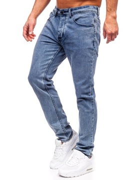 SPODNIE JEANSOWE MĘSKIE SLIM FIT GRANATOWE MP0192BS DENLEY_33/L