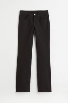 Rozszerzane spodnie z diagonalu Low Waist Jeans H&M r.36 BOOTCUT