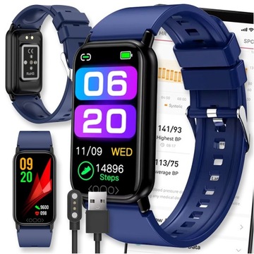 SMARTWATCH ZEGAREK WATCH DAMSKI MENU POLSKIE PULS MĘSKI SPORT SMART AMOLED
