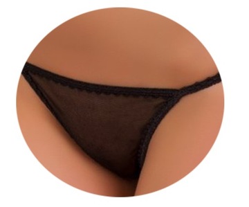 Тюлевые стринги Ewana 047 Incredible, черные, M