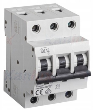 Wyłącznik nadprądowy C20 3P KMB6-C20/3 Ideal