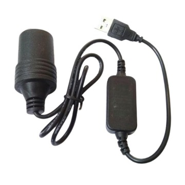 Adapter do zapalniczki USB, męskie na gniazdo 12 V