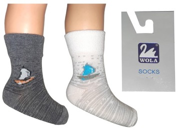 Wola skarpetki bawełniane * 2 pary * 8-9cm 12-14