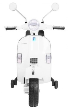 Детский электросамокат Vespa Белый + Опорные колеса + Аудио + Эко