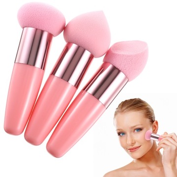 Beauty Pen Dry Mokry Pędzel Kosmetyczny Podkład 3 Szt