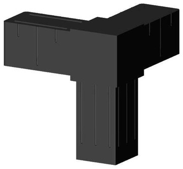 Łącznik plastikowy profil alu 30x30x2 3D3 V30 X2C