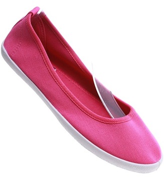 Buty damskie materiałowe baleriny balerinki tenisówki slip on 14402