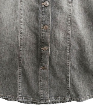 Selected Femme szara jeansowa spódnica midi 36