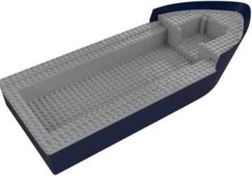 Lego 6424544 102216 tmavě modrá