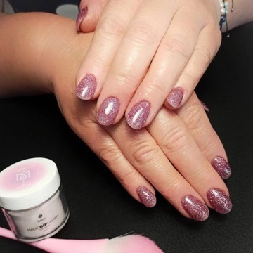 KABOS Титановый маникюрный набор Magic Dip System Пудра 20 г + кисть