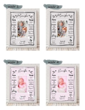 ПОДСКАЗКА с фото День Рождения Крещение w11 + РАМКА А4