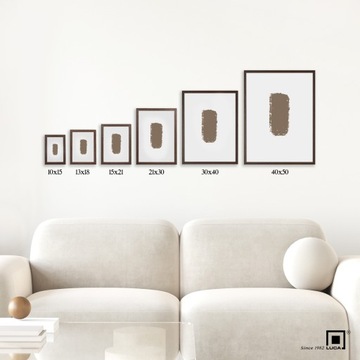 Черная фоторамка, размер 40х50 см.