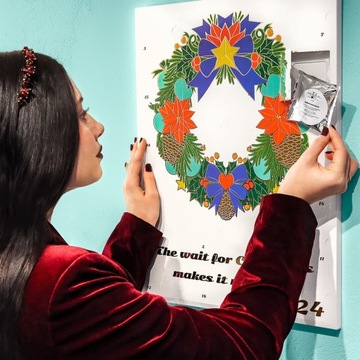 БОЛЬШОЙ АДВЕНТ-КАЛЕНДАРЬ С КОФЕ И ЧАЕМ ПРЕМИУТОГО ПРЕМИУТМАТА 24 разных вкуса + DIY