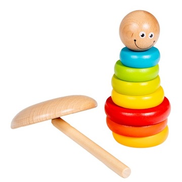 ДЕРЕВЯННАЯ ПИРАМИДА СТЕНА, РАЗНОЦВЕТНАЯ УЛЫБКА