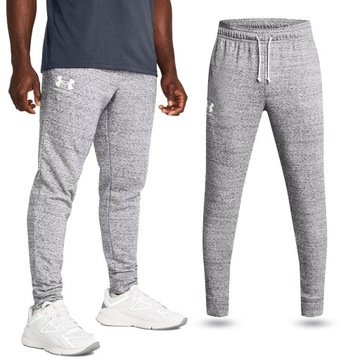 SPODNIE DRESOWE MĘSKIE UNDER ARMOUR DRESY JOGGERY BAWEŁNA SPORTOWE 1380843