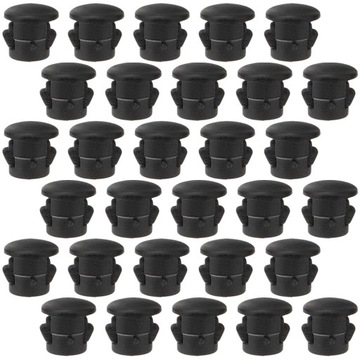 Panelowe zatyczki z okrągłymi otworami. Zatyczki ochronne do mebli