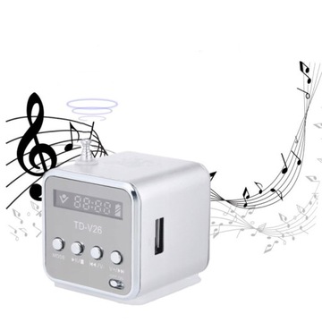 ПОРТАТИВНЫЙ АККУМУЛЯТОРНЫЙ FM-РАДИО СО СВЕТОДИОДНЫМ ДИНАМИКОМ, СЕРЫЙ