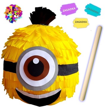 PINIATA MINIONEK NA URODZINY PINATA + GRATISY