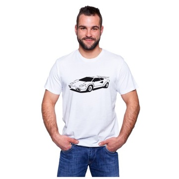 Koszulka Lamborghini Countach 1974 KULT t-shirt motoryzacyjny premium 190g