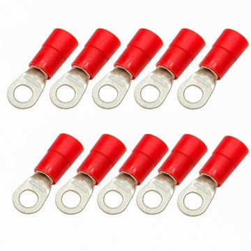 10x Końcówka oczkowa izolowana 10mm M6 KOE ERKO