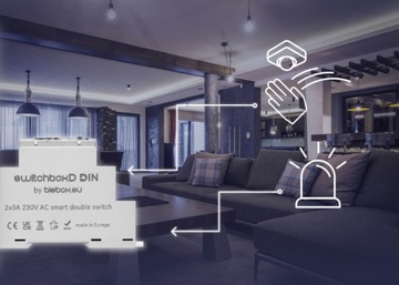 BleBox switchBoxD Интеллектуальное WIFI-реле DIN