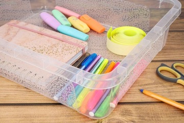 Коробка-коробка, закрытый пластиковый контейнер, ящик 10л с крышкой, контейнеры