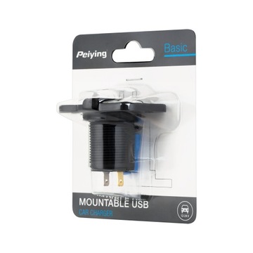 Автомобильное зарядное устройство 2xUSB для установки вместо прикуривателя 12/24 В.