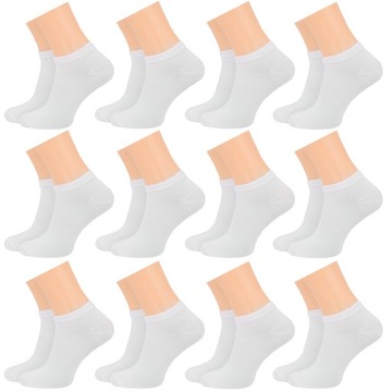 12x STOPKI BAWEŁNA damskie skarpetki niskie 39-41