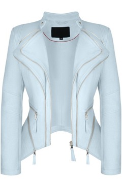 КУРТКА КОЖАНАЯ ЖЕНСКАЯ, ЗАМШЯ ПЕРЕХОДНАЯ СИНЯЯ