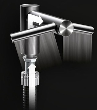 Kran suszarka do rąk Dyson TAP WD04 Airblade short AB09 WODA + SUSZENIE
