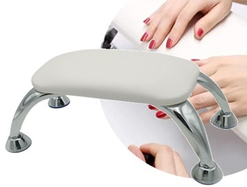 PODSTAWKA PODPÓRKA POD RĘKĘ DŁOŃ PODUSZKA DO MANICURE BIAŁA GŁADKA PREMIUM