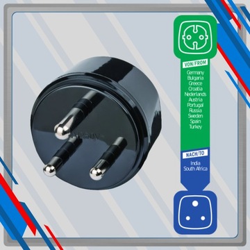 ПУТЕШЕСТВЕННЫЙ АДАПТЕР ЮЖНАЯ АФРИКА ИНДИЯ ОТ BRENNENSTUHL EARTHING