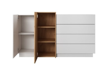 Аккуратная белая стенка, гарнитур для гостиной TRI