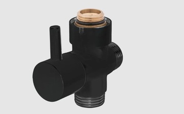 30x30 slim STALOWA deszczownica zestaw prysznicowy kolumna CZARNA - CUBIC