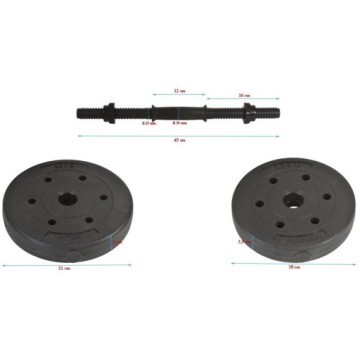 Композитная гантель 16 кг (2 × 8 кг)