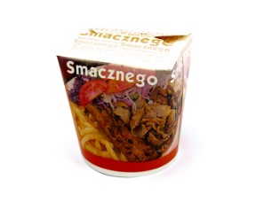 Kubełek KEBAB BOX Smacznego 500ml 50szt