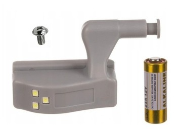 LAMPKA DO SZAFKI NA ZAWIAS SZAFY 3 LED + BATERIA