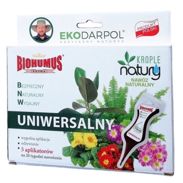 KROPLE NATURY - BIOHUMUS EXTRA NAWÓZ NATURALNY uniwersalny 35 ML x5 SZT/OP