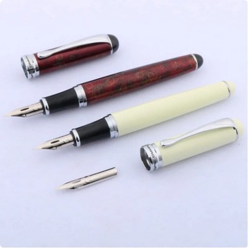 Элегантная ручка Jinhao — Гибкое перо — Черный глянец