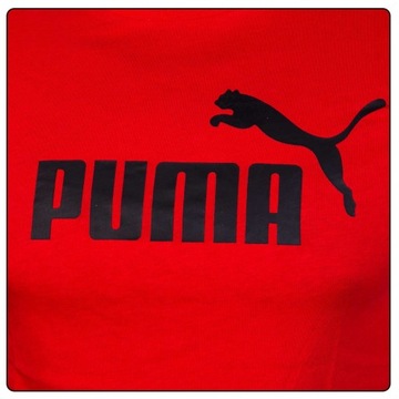 PUMA KOSZULKA MĘSKA T-SHIRT ESS LOGO TEE RED r.L