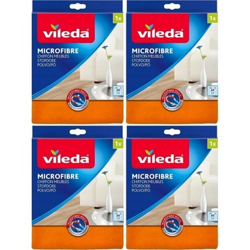 Mikrofibra VILEDA Microfibre Staub do kurzu 4x