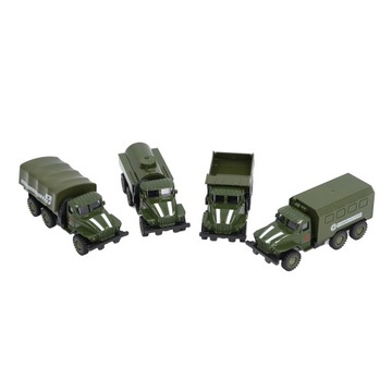 4 szt. Mini Diecast symulacja samochodu bojowego wycofać modele TV